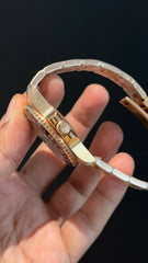 GMT Rootbear | Rose Chain | Black Dial