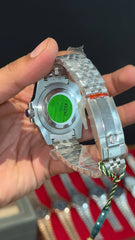 GMT Sprite | Silver Jubilee Chain | Black Dial