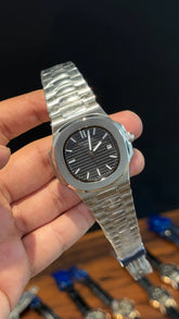 PP Auto | Silver Chain | Black Dial