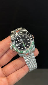 GMT Sprite | Silver Jubilee Chain | Black Dial